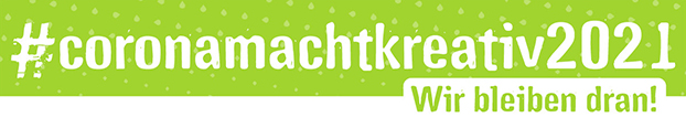 Logo des Kreativ-Wettbewerbs #coronamachtkreativ2021